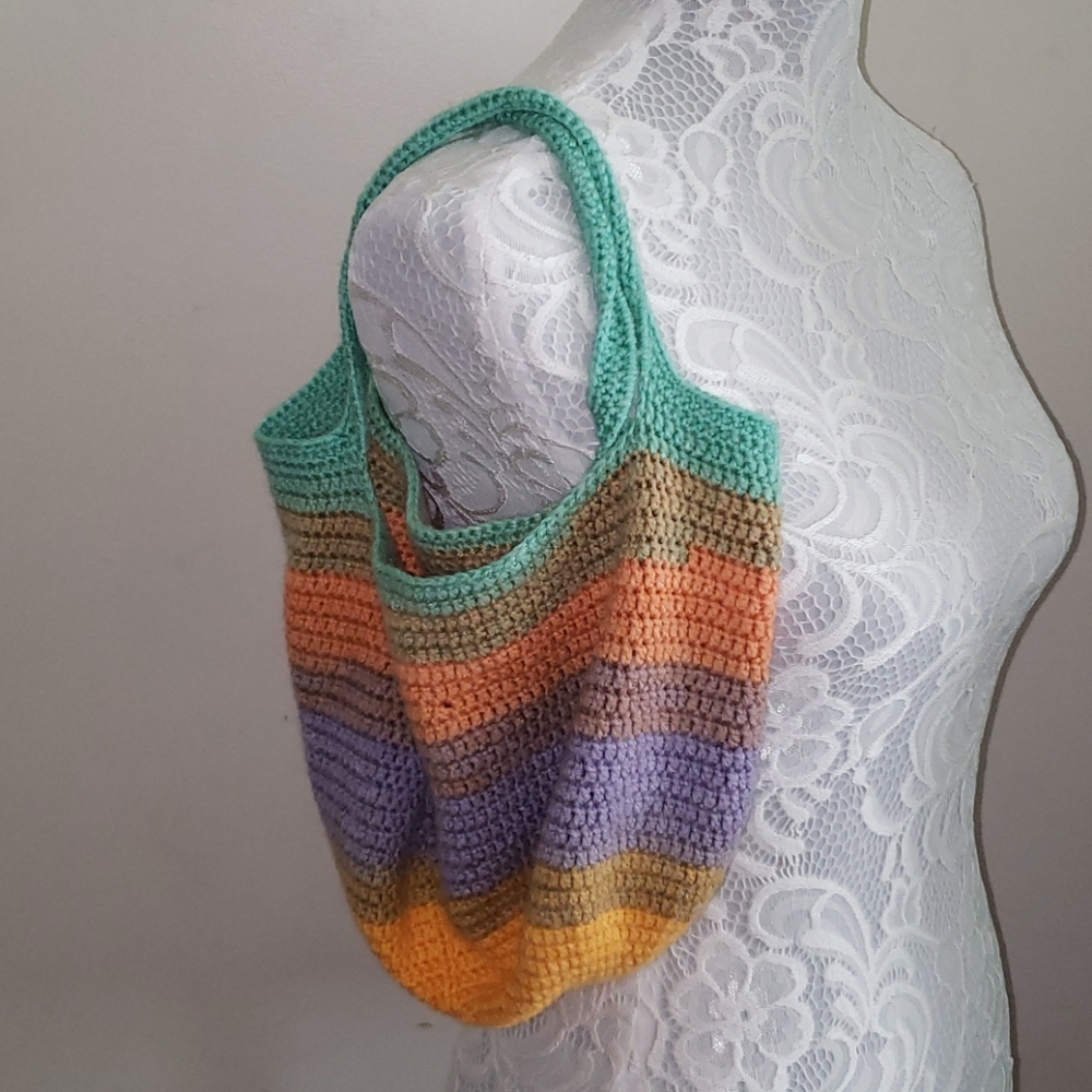 🧶Handmade ombre shoulder bag